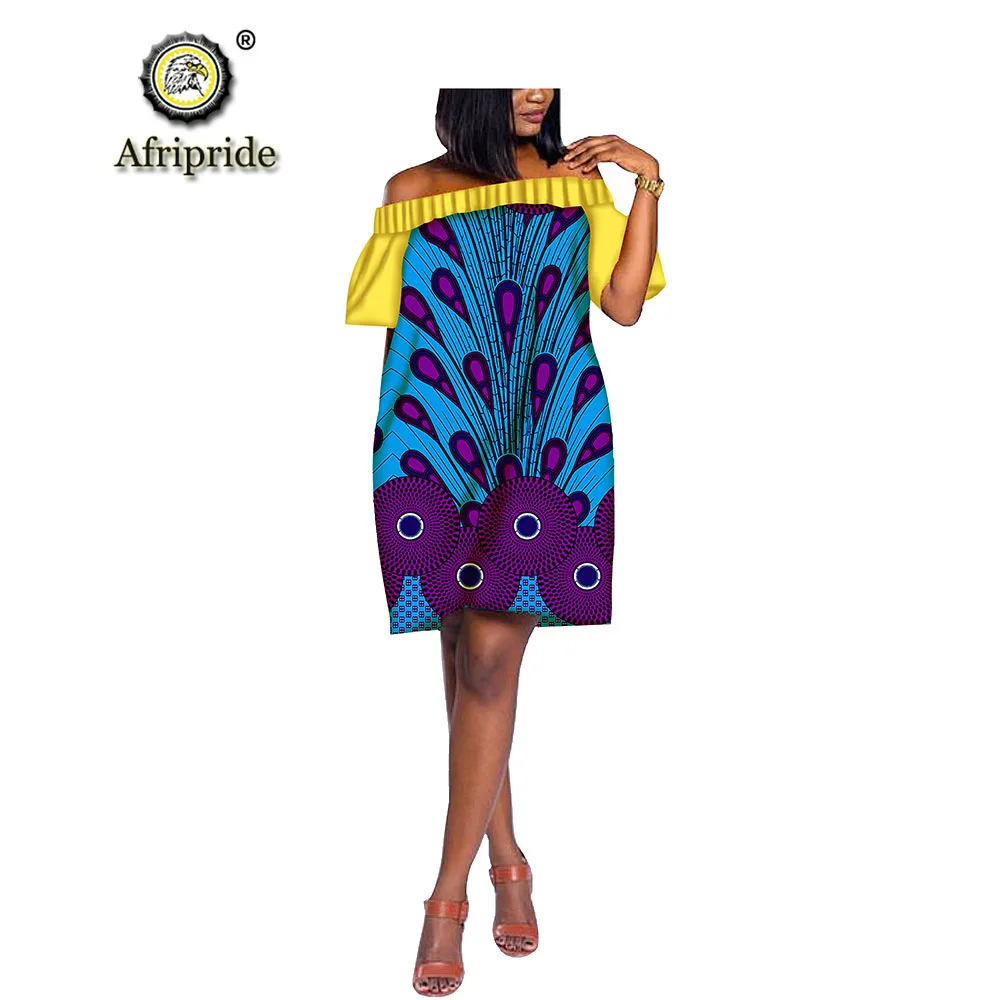 Африканские платья для женщин AFRIPRIDE dashiki bazin богатые с принтом Анкары из чистого