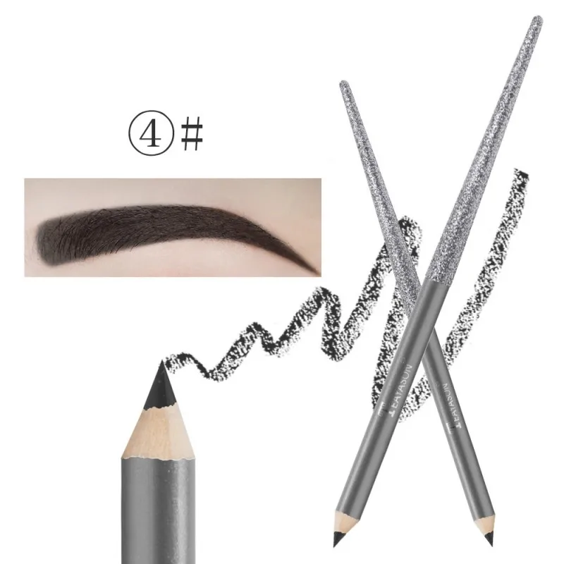 

1pc 6 Colors Makeup Eyebrow Enhancer Waterproof Eyebrow Pencil Pen High Quality Lating Dark Brown Eye Brow Pencil Cosmetics d1