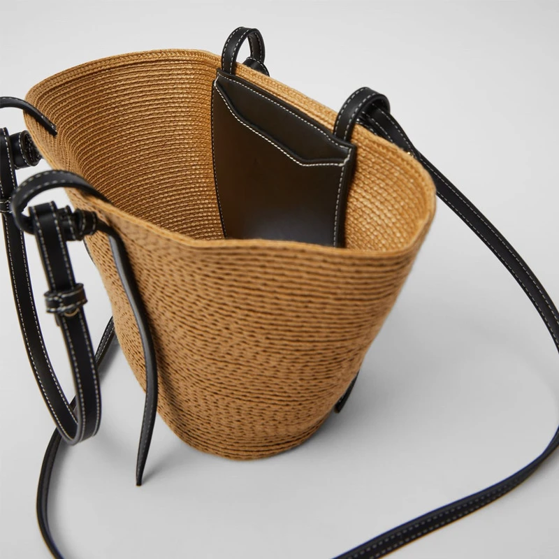 

Sets Hand-woven Women Bags Ladies Hand Bag Luxury Handbags Large Capacity Casual Totes Blending Sac A Main Bolsa Feminina