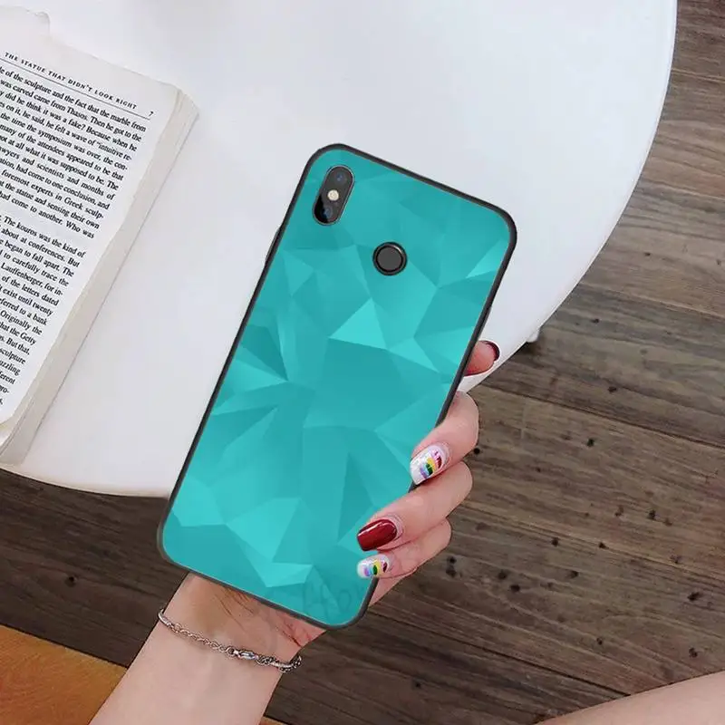 

ins solid geometric pattern Phone Case For Xiaomi redmi note mi 7 8 9 10 a s t pro max 4G 5g shell coque