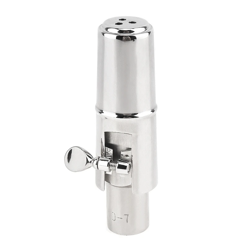 

Silver Alto Saxophone Mouthpiece Nickelplated Copper Sax Mouth Size 6c 7c For Classical Jazz Music