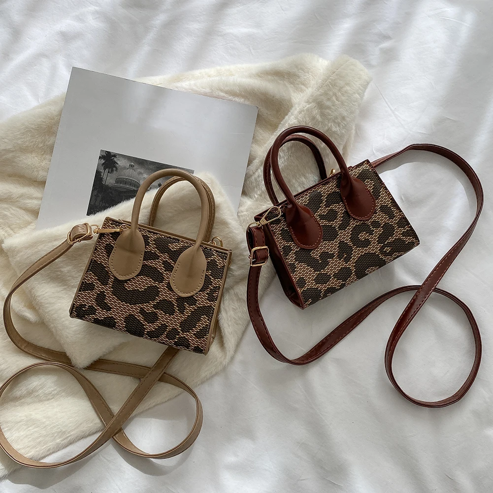 

Винтажные женские сумки, повседневные сумки с леопардовым принтом, сумки для покупок, подарки для друзей, для путешествий, покупок на открыт...