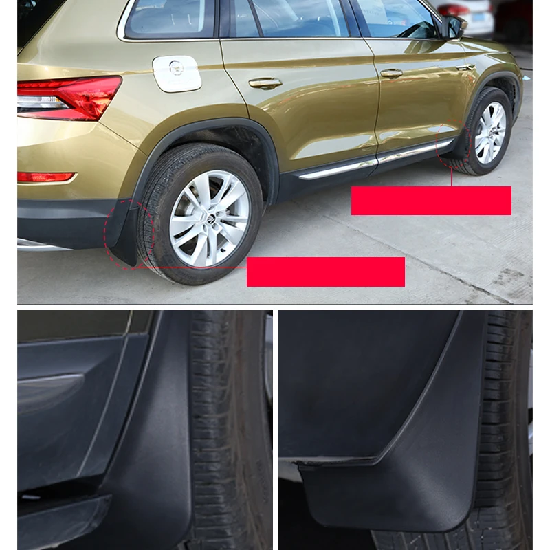 Lsrtw2017 Abs автомобильный колесный брызговик для Skoda Kodiaq Gt салонные молдинги аксессуары
