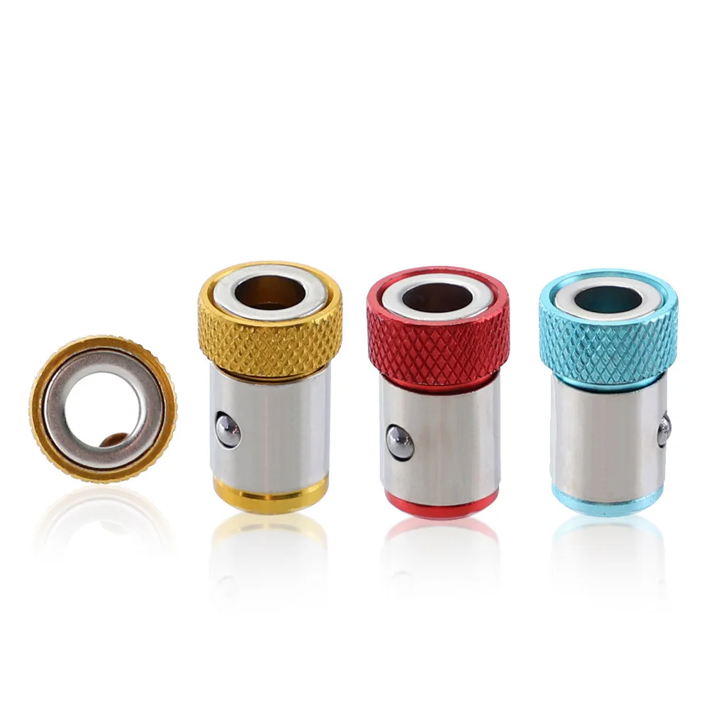 Универсальный 6,35 мм Отвертка из сплава Антикоррозийная прочная Магнитная кольцевая Съемная магнитная шестигранная отвертка сверло магнит...