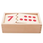 Монтессори Развивающие деревянные игрушки для детей цифры и счетчик матч-ап головоломка Ранние игрушки детское образование