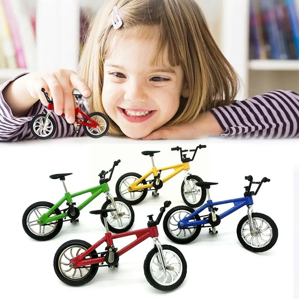 

Finger Bike Toys For Boys Mini Bike With Brake Rope For Children Model Mountain Toys Gift Functional Bicycle Alloy X5W8