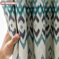 modern curtains for living room dining bedroom bohemian style wave printing curtains finished window curtain living room