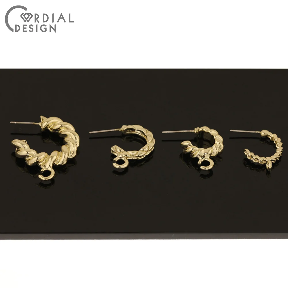 

Cordial Design 100Pcs Jewelry Accessories/Hook Shape/Earring Stud/DIY Earrings Making/Hand Made/Jewelry Findings & Components