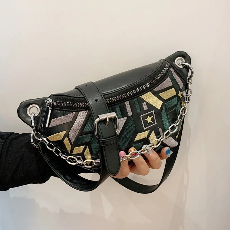 Женские поясные сумки на цепочке роскошные брендовые забавные клетчатые модные