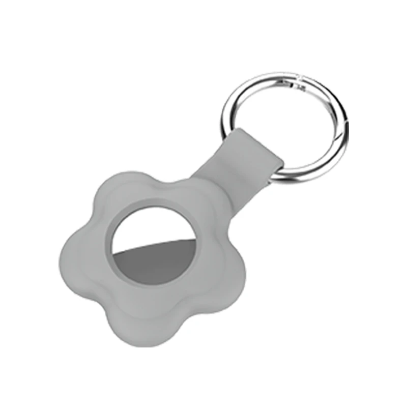 

P82F Locator Silicone Protective Case Anti-scratch Keychain Skin Cover for Airtags Devices Anti-fall Accessories