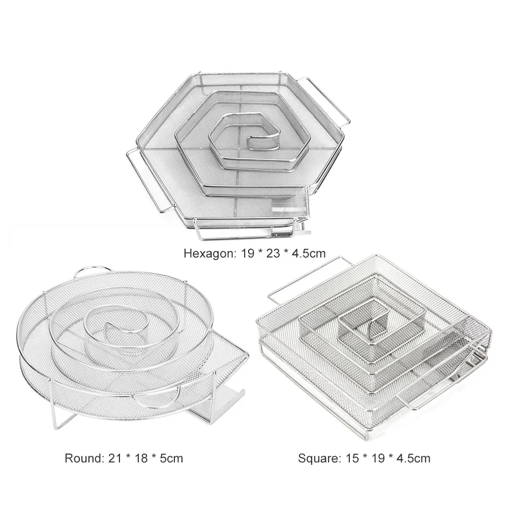 

Spice Box Smoked Barbecue Stainless Steel Cold Smoke Generator Barbecue Net Cold Smoke Generator For Bbq Grill Wood Dust Hot