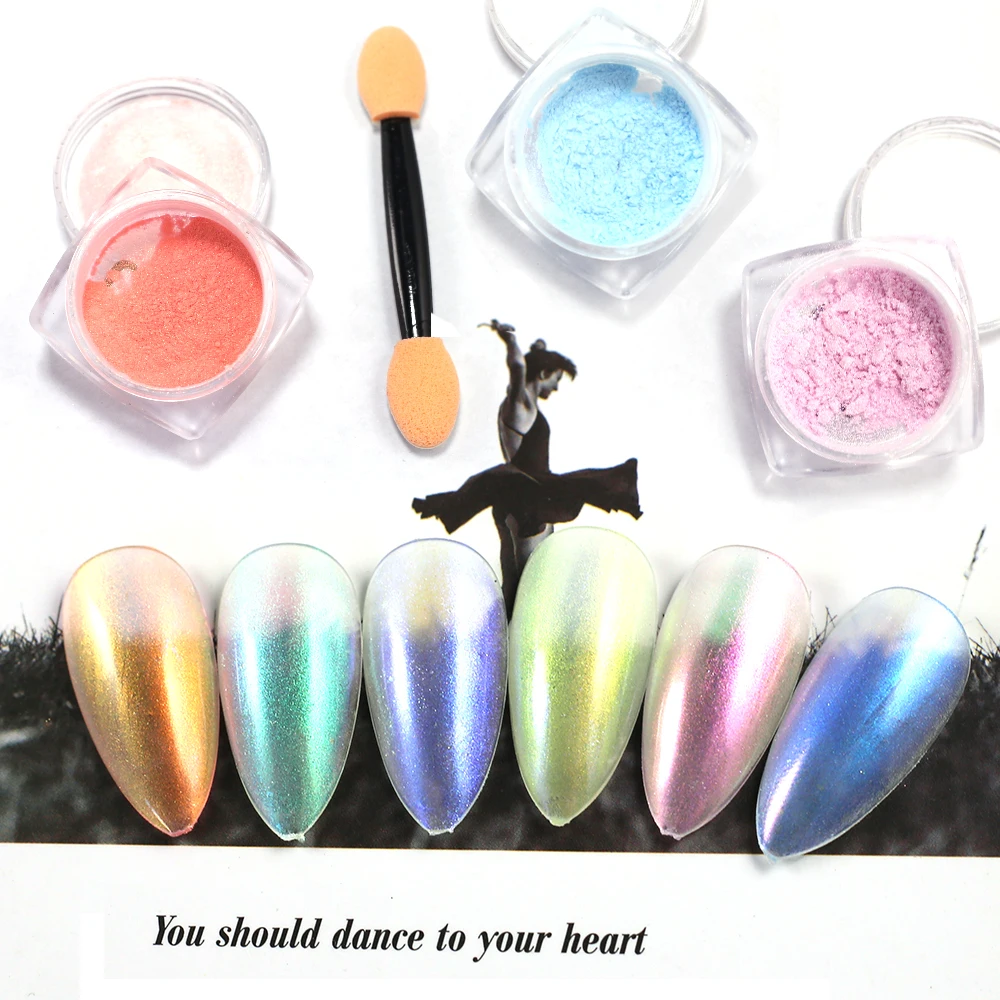 1 шт. прозрачная искусственная кожа пудра хамелеон цвет супер тонкий высокое