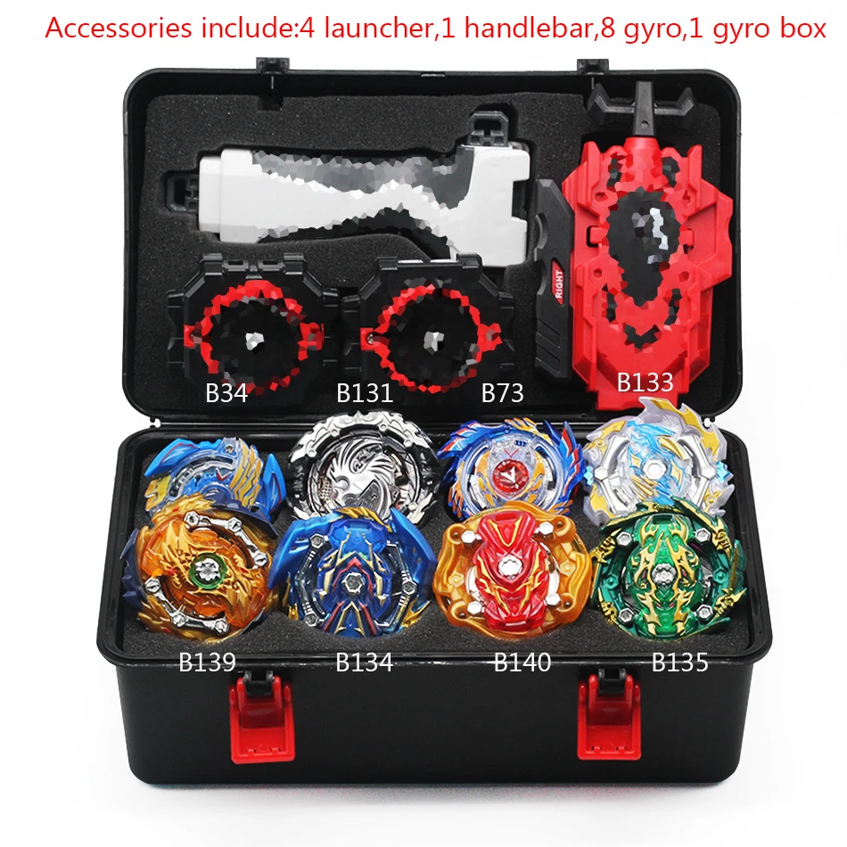 Beyblade Burst игрушка B150 B149 B148 металлический Funsion Bayblade набор коробка для хранения с ручкой пусковая пластиковая коробка игрушки для детей - Цвет: B6