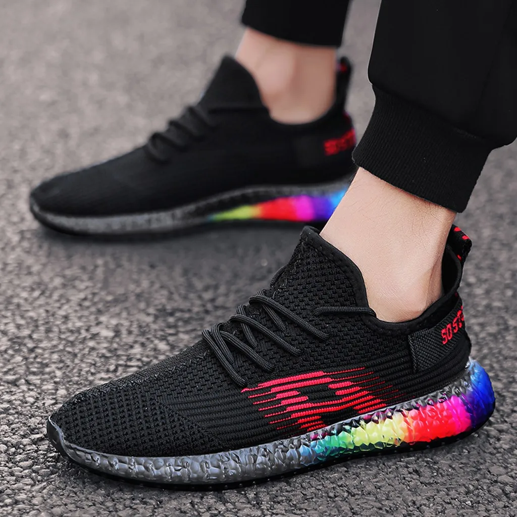 

Кроссовки мужские дышащие из сетчатого материала, Повседневная модная уличная теннисная обувь с 4D принтом, для отца