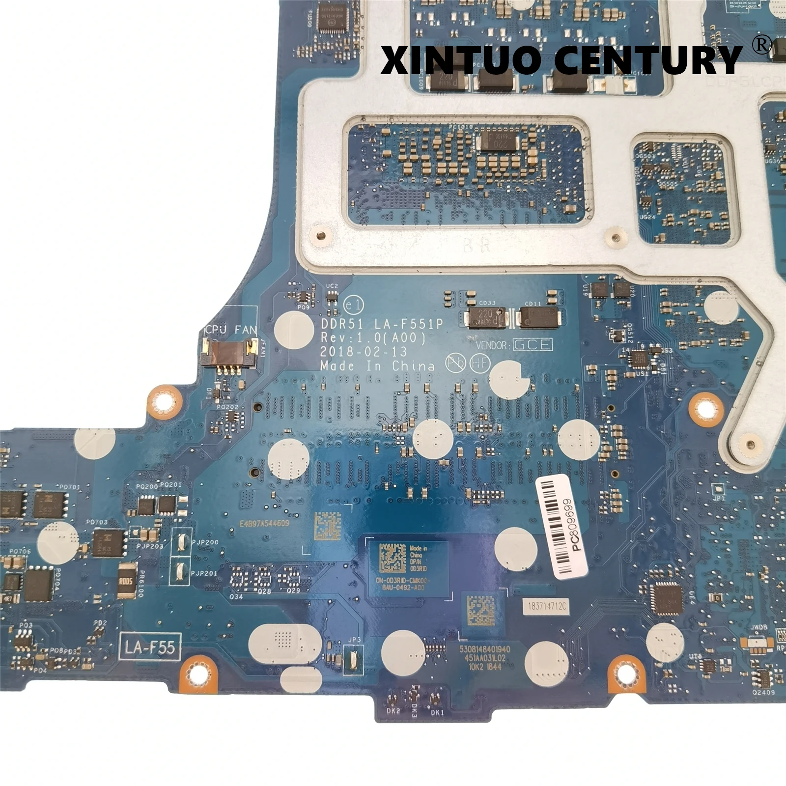 CN-0D3R1D 0D3R1D D3R1D For Dell Alienware 15 R5 17 R5 Laptop Motherboard DDR51 LA-F551P W/ SR3YY I7-8750H N17E-G2-A1 8G teste OK