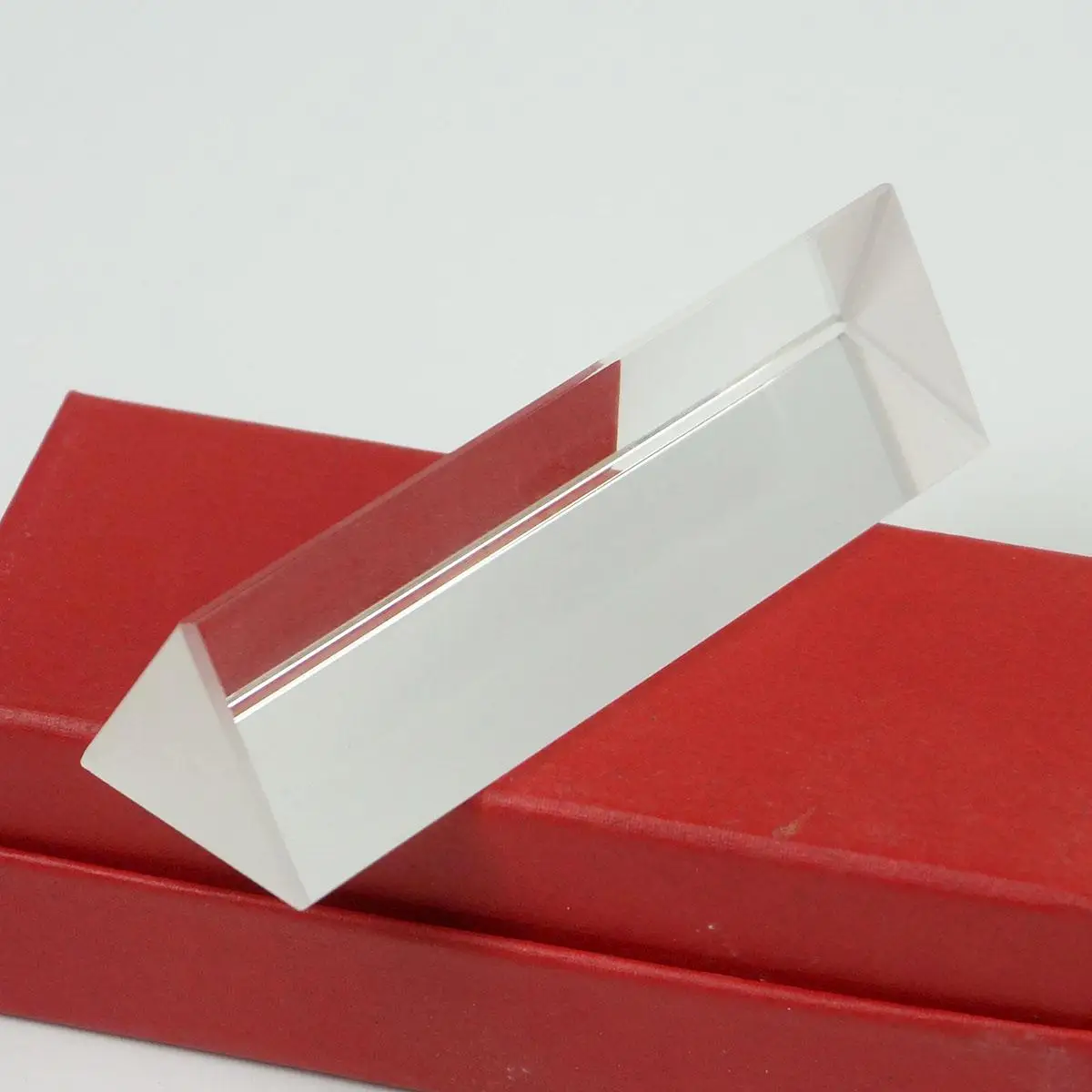 25x25x80mm K9 Crystal Triangular Prism Without Box for Light Spectrum Physics Photo Optical Instruments Rainbow Experiment - купить по