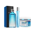 Набор для ухода за кожей, сыворотка для лица с гиалуроновой кислотой, антивозрастной коллаген, увлажняющий крем, эссенция для массажа кожи вокруг глаз и темных кругов