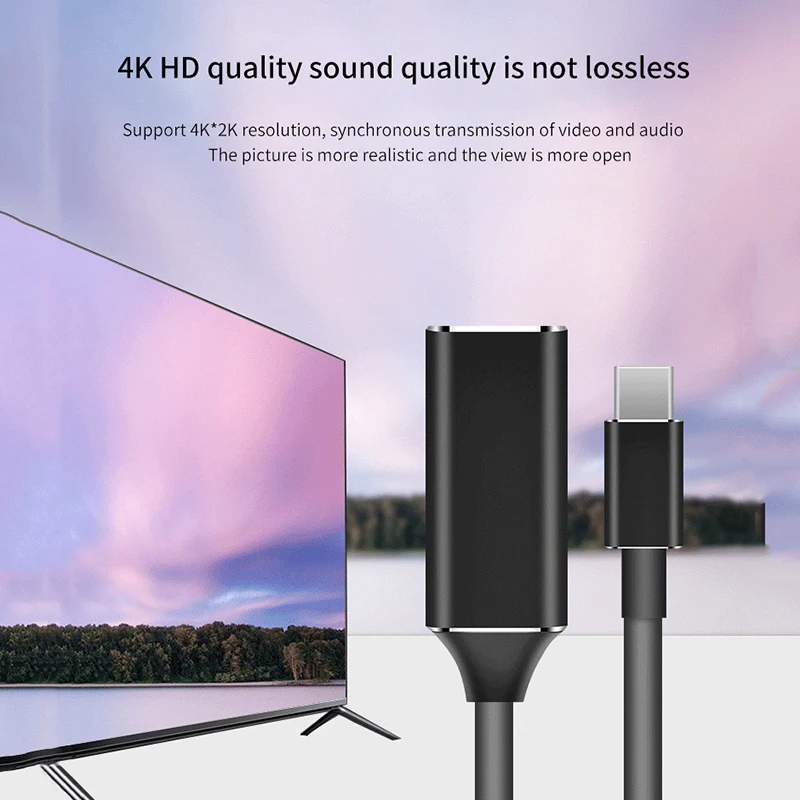 Переходник с USB C на HDMI 4K 30 Гц Type c|Кабели HDMI| |