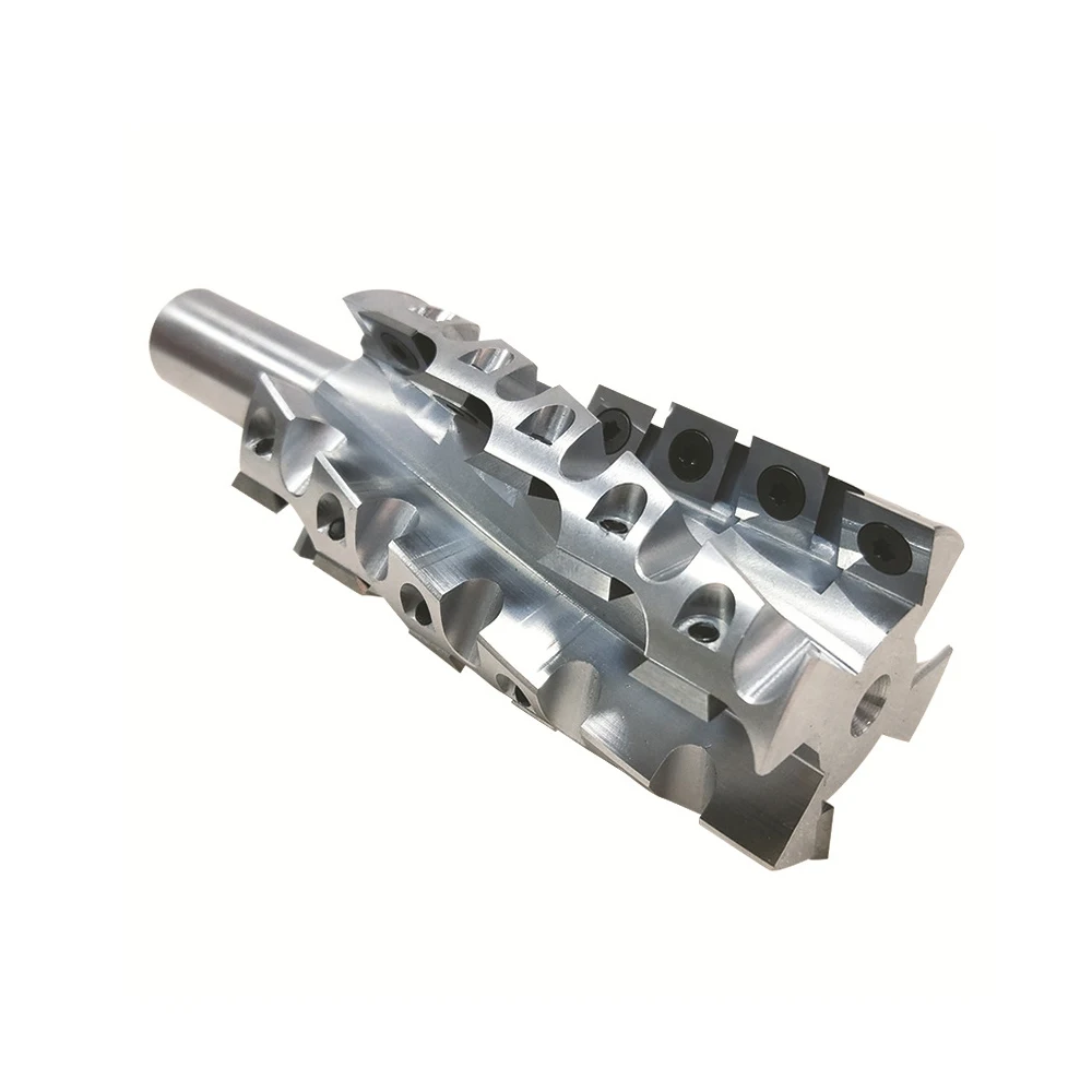 

LIVTER 50mm customized replaceable carbide inserts woodworking spiral milling cutter head for routers tenon CNC machine