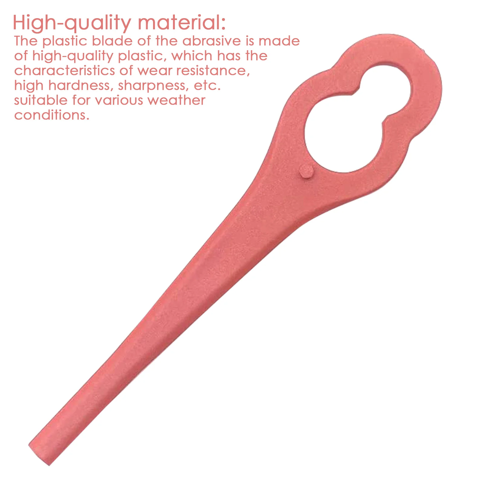 

50Pcs Plastic Blade Garden Grass Trimmers Blade Lawn Mower Replacement Plastic Blade Garden Lawn Mower Grass Removal Accessories