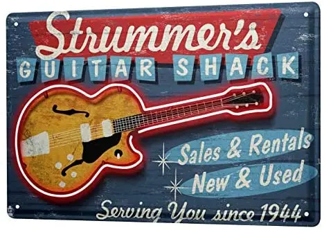 

Оловянные декоративные таблички для кинотеатра, гитары