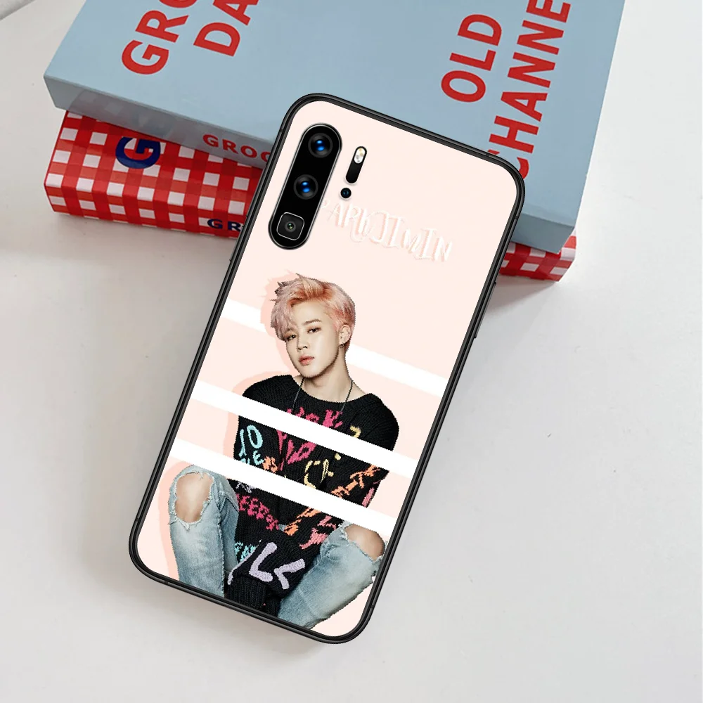 

Bangtan Boys JiMin KPOP Phone Case For Huawei P Mate Smart 10 20 30 40 Lite Z 2019 Pro black Etui Fashion Cell 3D Coque Silicone