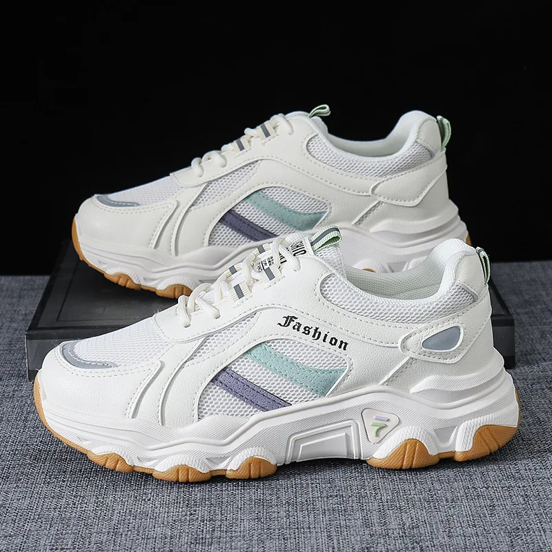 

Ladies sneakers Fashion all-match Breathable platform Casual Little white shoes Flat shoes Scratch resistant Adult Round Toe