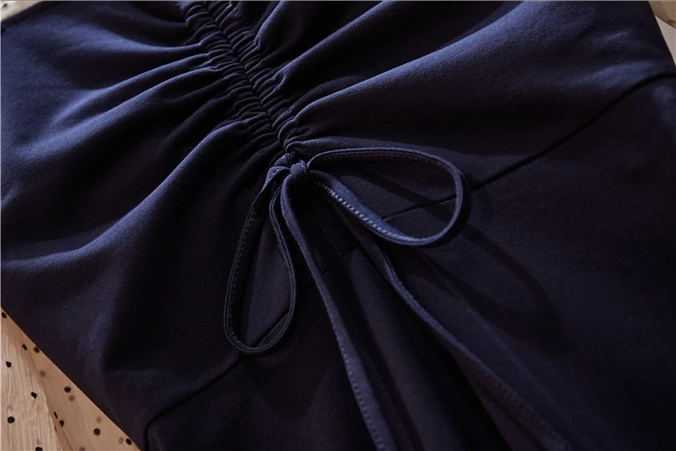 Женское ТРАПЕЦИЕВИДНОЕ ПЛАТЬЕ милое винтажное мини-платье в горошек с длинным