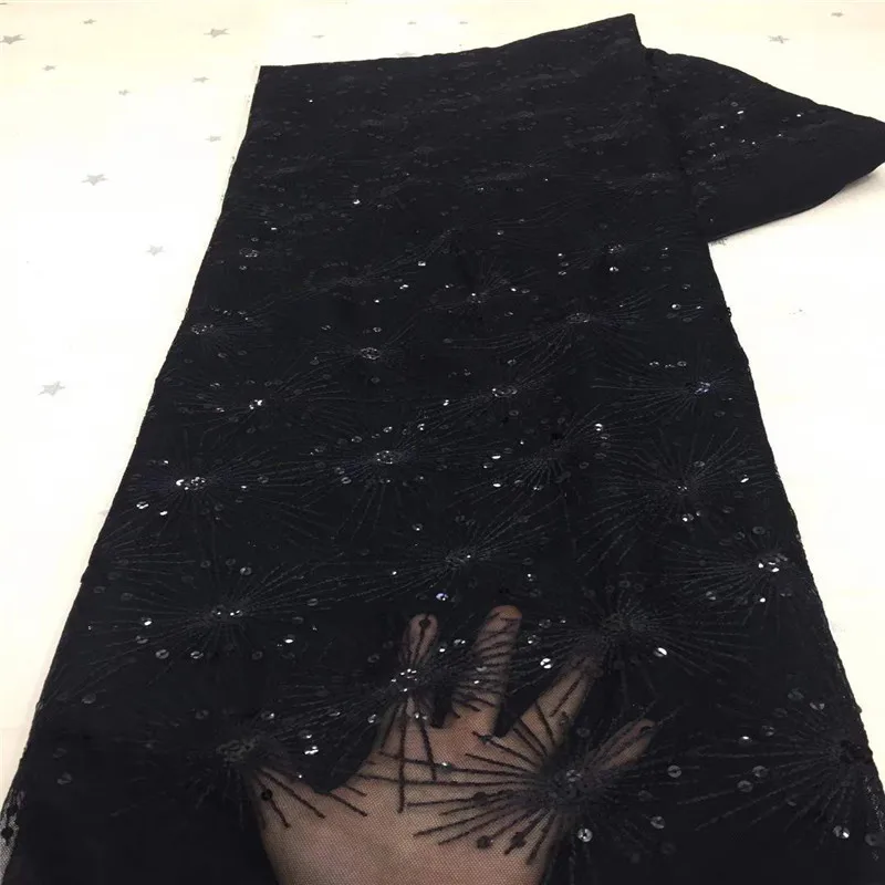 

2021 черного цвета в африканском стиле с кружевами и блестками, размеры с ткань французская сетчатая Тюлевая кружевная ткань высокое качеств...