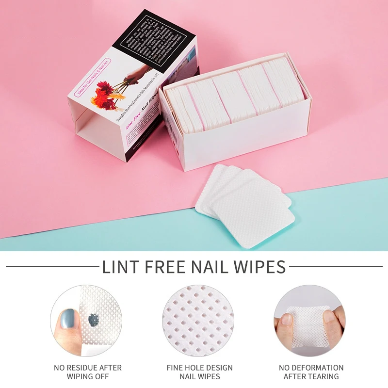 250 шт. хлопковые салфетки для снятия гель лака с ногтей|Жидкость лака| |