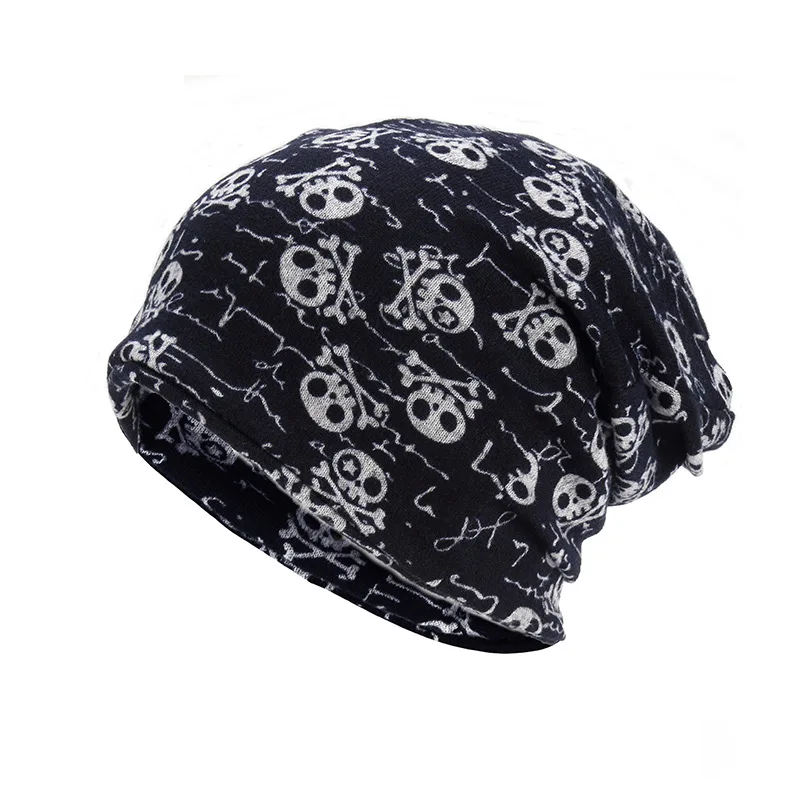 Прямая поставка Кепка с утепленной полосой и человеческим перекрестным черепом