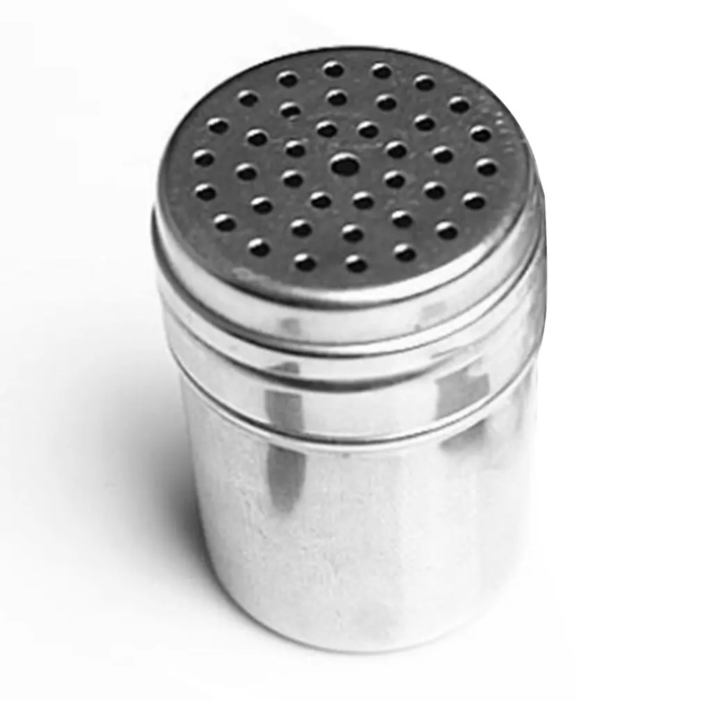 Stainless Steel Spice Jar Dredge Salt Sugar Pepper Shaker Seasoning Can Rotating Cover Multi-purpose Kitchen Tools | Дом и сад