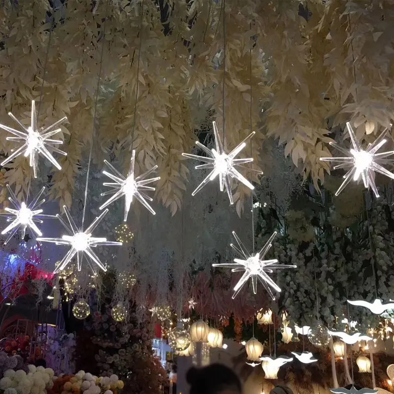

New led glow seagull bird droplight sea urchin welcome area window wedding ceiling decoration wedding way