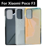 new back glass for xiaomi poco f3 battery cover rear poco f3 housing rear door case replace for xiaomi f3 battery cover