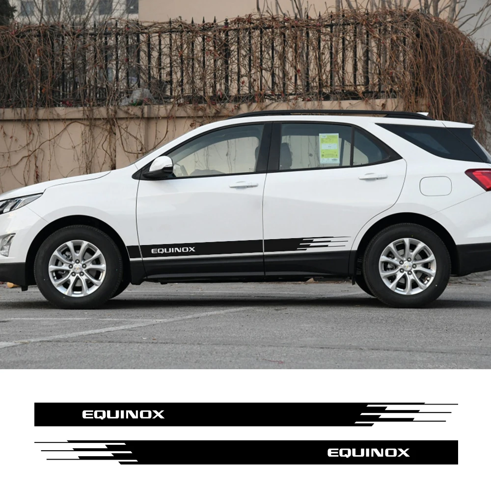 

Наклейки на юбку для Chevrolet Equinox виниловые наклейки на машину, 2 шт.