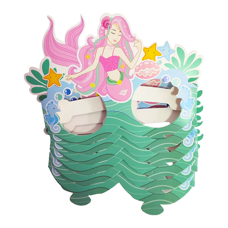 Mermaid Birthday Party Decoration Plate Cup Paper Glasses Happy Disposable Tableware For Kids | Дом и сад