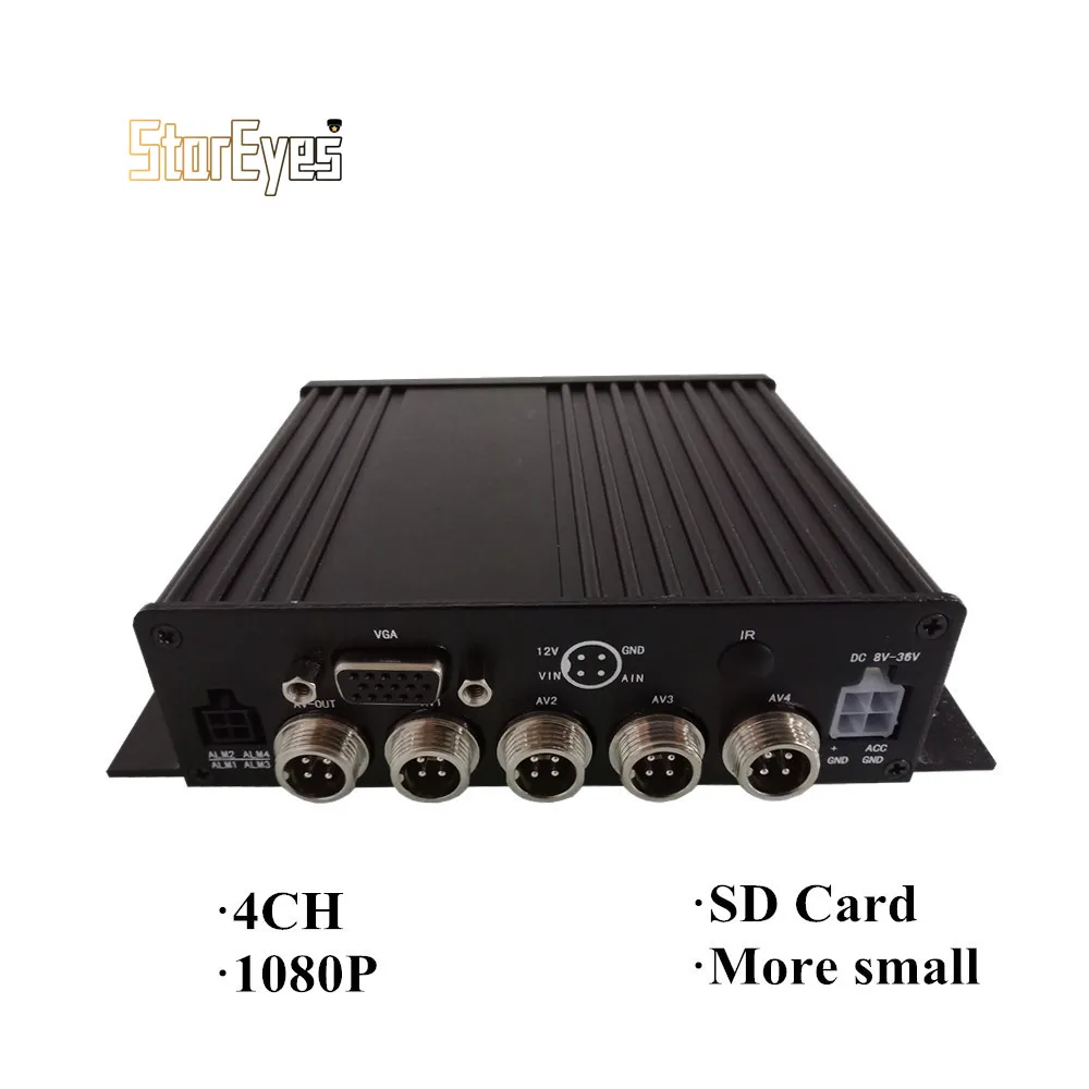 Мобильный видеорегистратор AHD 1080P 4CH SD Card для автомобиля такси прицепа грузовика