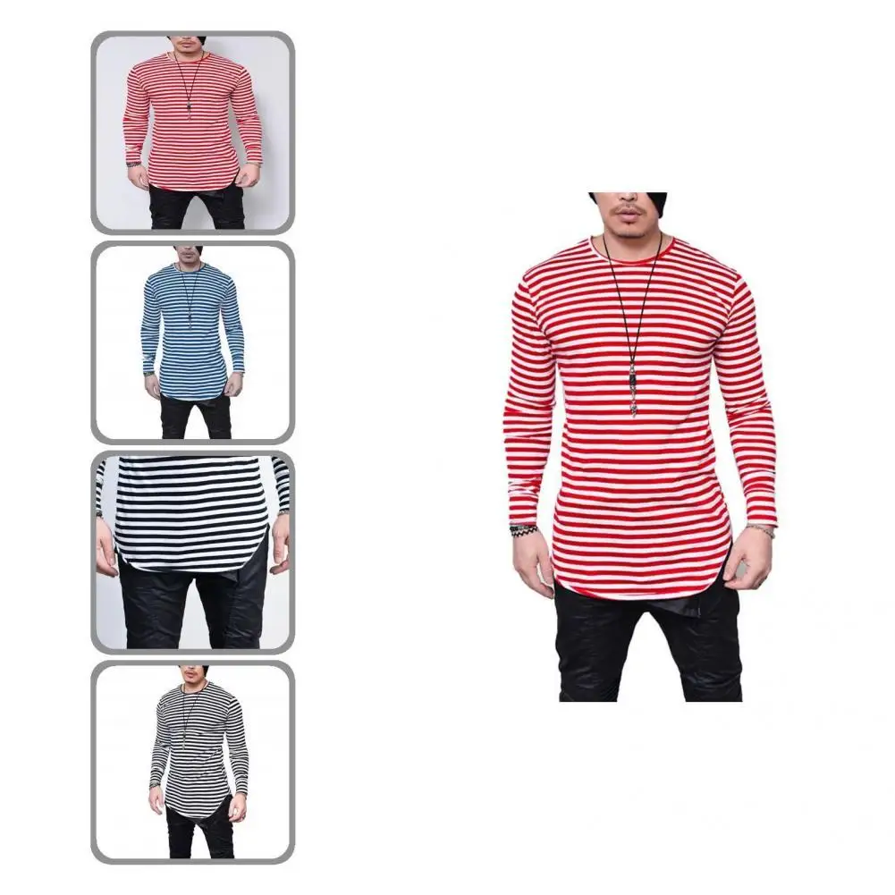 

Autumn Top Long Young Wear-resistant O Neck Autumn Top Men Top for Home