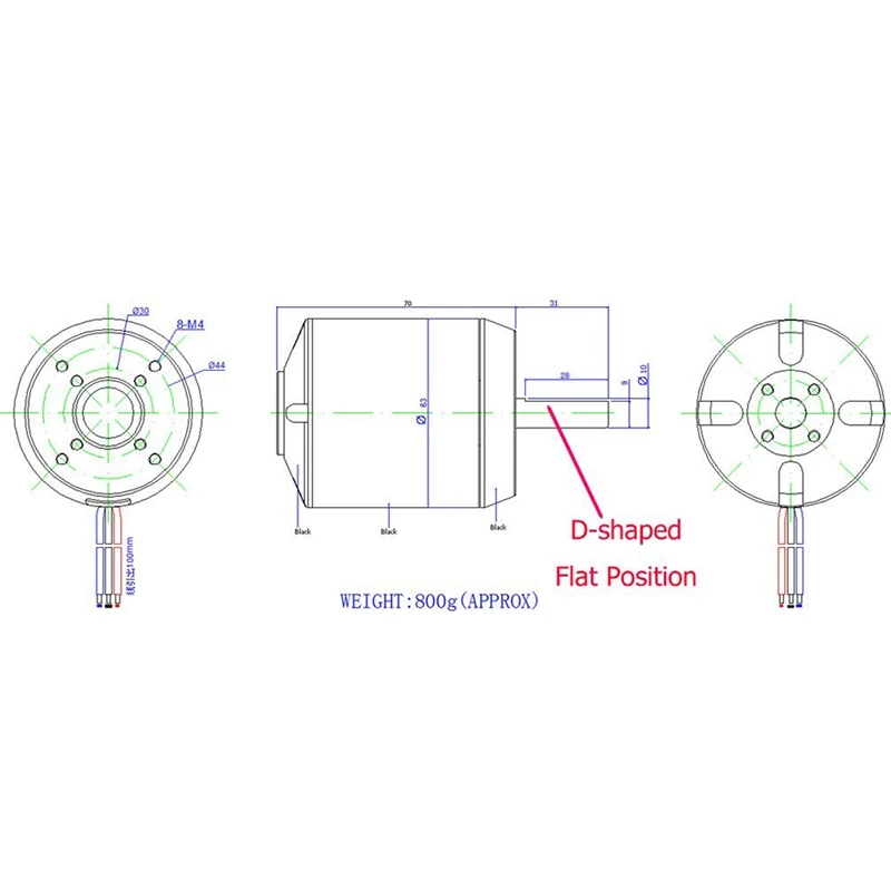 6374 бесщеточный мотор сенсорный скутер для серфинга автомобильный кв | Спорт и