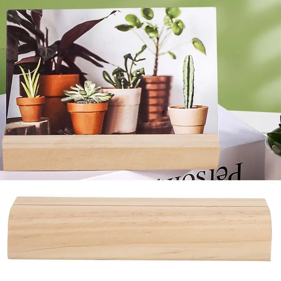 Праздничные украшения сделай сам 5 шт. деревянная визитная карточка стойка для