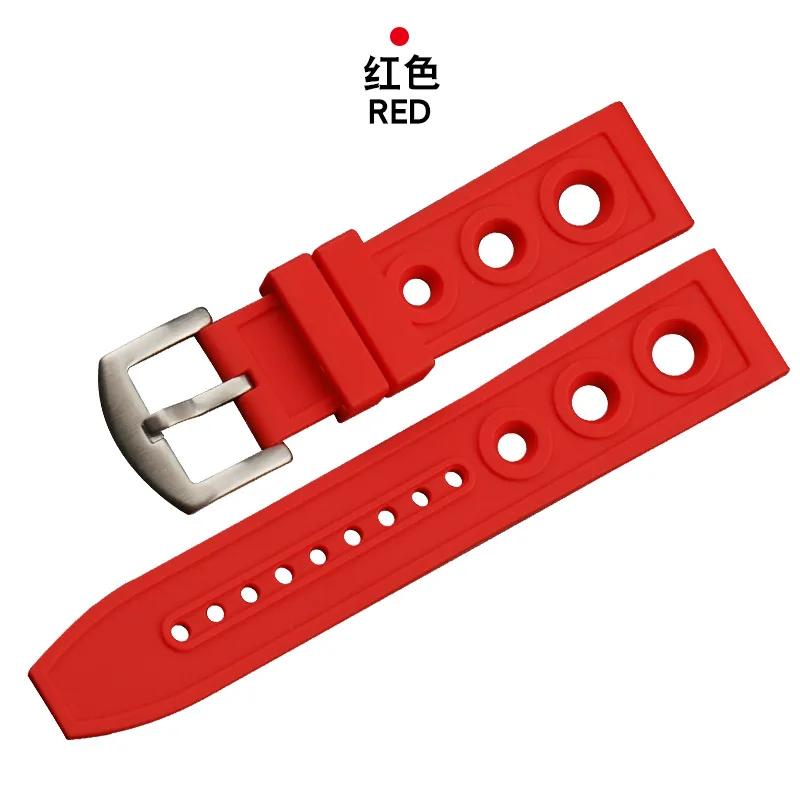 Сменные ленты для часов 22/24 мм 4 цвета резиновые ремешки браслетов 22 2020|Ремешки