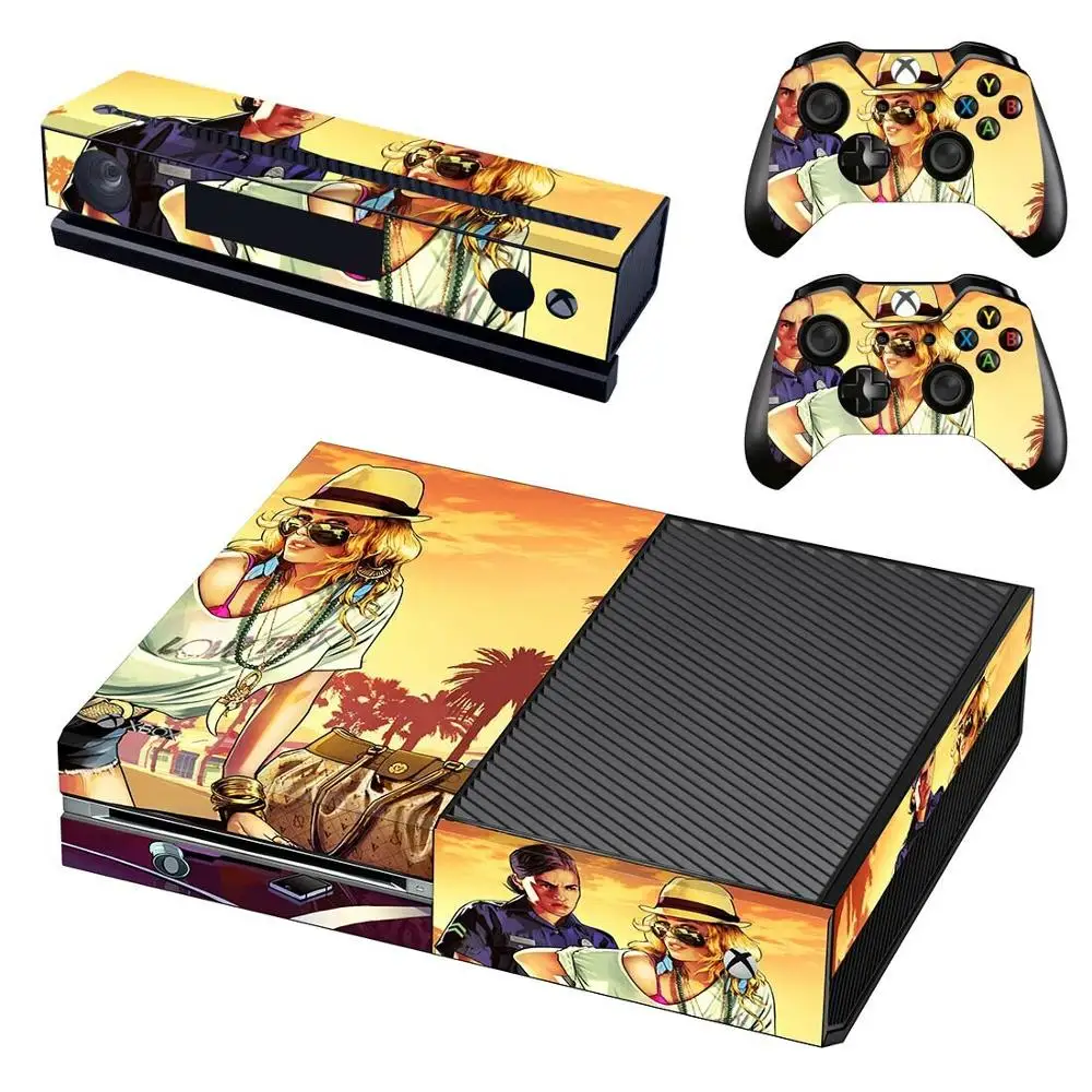 Наклейка для xbox one s GTA 5 виниловые наклейки кожи Pegatinas Adesivos консоль Kinect два