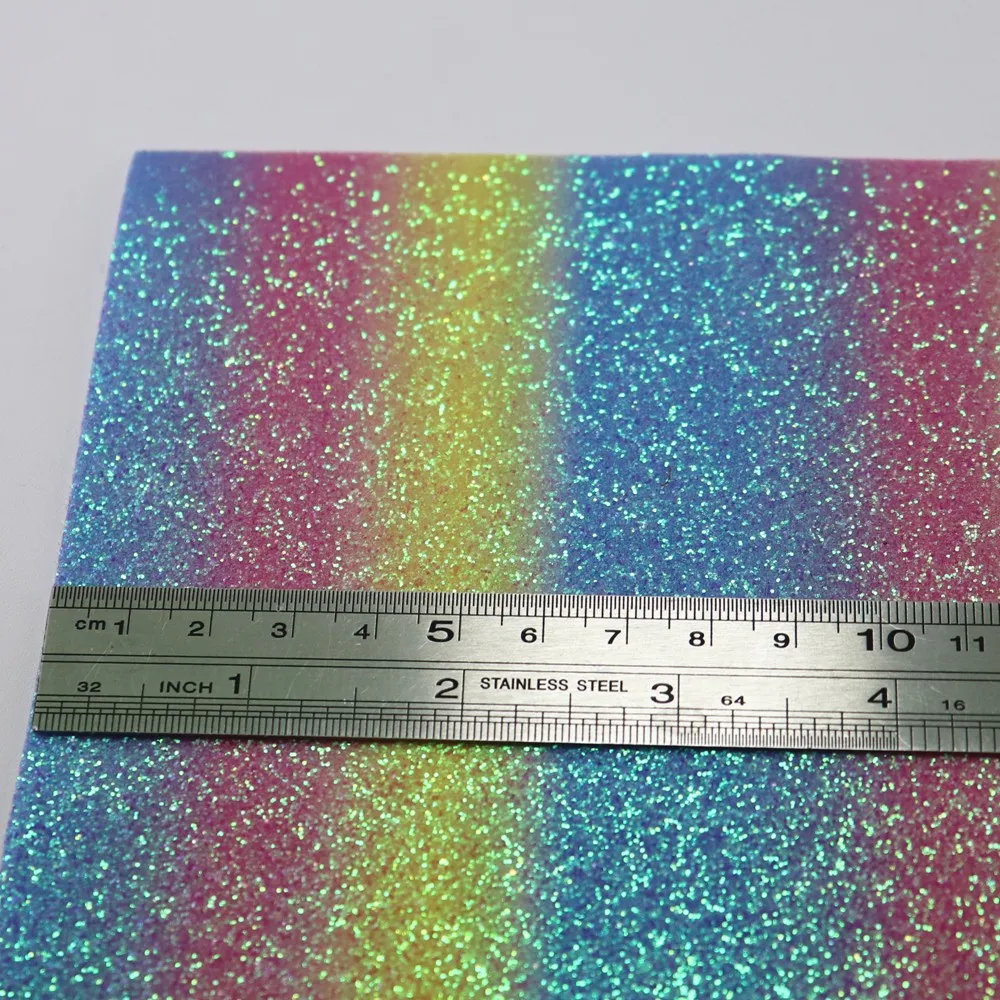 Листы A4 радуга мягкая эластичная блестящая ткань кожа для бантов рукоделие
