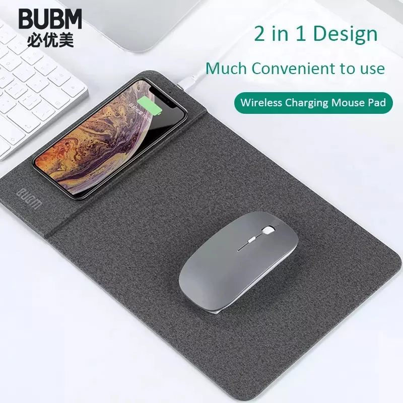 Беспроводной коврик для мыши BUBM Qi 2 в 1 iPhone XS MAX /8 Plus Samsung S8 /Note 8 | Компьютеры и офис