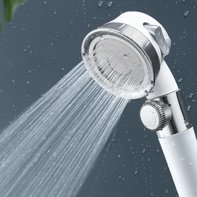 

Pressurized Shower Head High Pressure Water Saving Perforated Free Bracket Adjustable Hose Shower Sets Bathroom Accessories