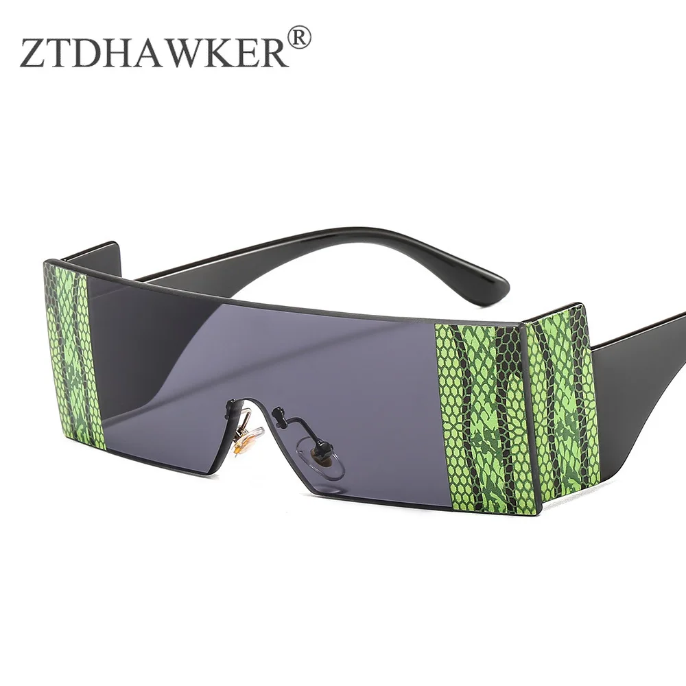 Индивидуальность Змеиный узор Соединенные женские солнцезащитные очки