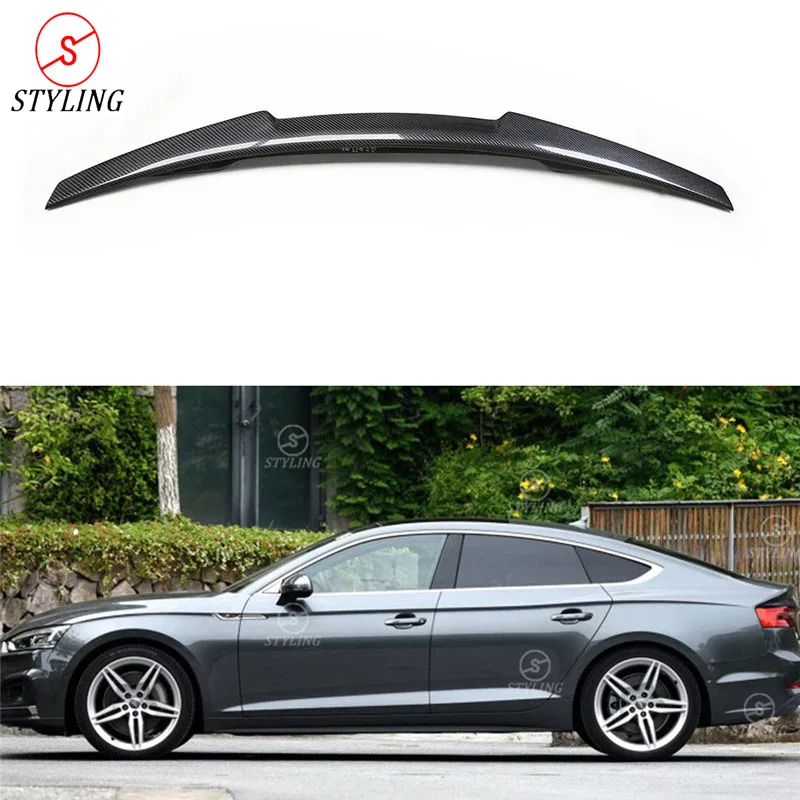 УГЛЕРОДНЫЙ спойлер A5 в стиле M4 для Audi Sedan 20102011 2012 2013 2014 2015 2016 задний из углеродного