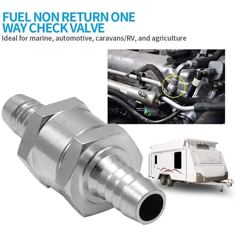 

Aluminum Fuel Check Valve, Fuel System Accessory for Car, Helicopter, Motorcycle, Non-Return, One-way, 6/8/10 / 12mm