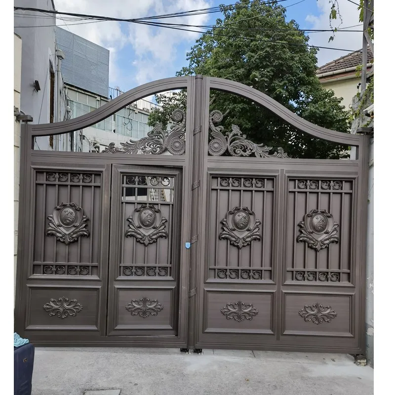 

China Remote Control Metal Wrought Iron Aluminum Driveway Gates Hc-nag2