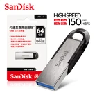 Двойной Флеш-накопитель SanDisk CZ73 флеш-накопитель USB 3,0, 32 ГБ, 64 ГБ, 128 ГБ флеш-накопитель флеш-накопителей и флэш-карта памяти оригинальный запоминающее устройство для ПК